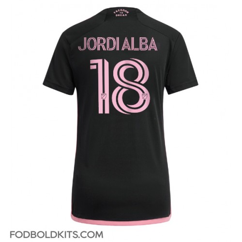 Inter Miami Jordi Alba #18 Udebanetrøje Dame 2024-25 Kortærmet